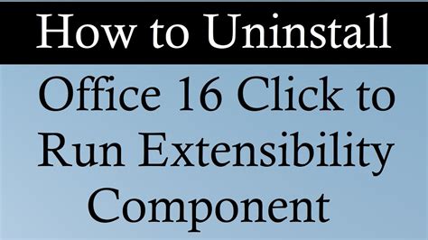 uninstall office click to run
